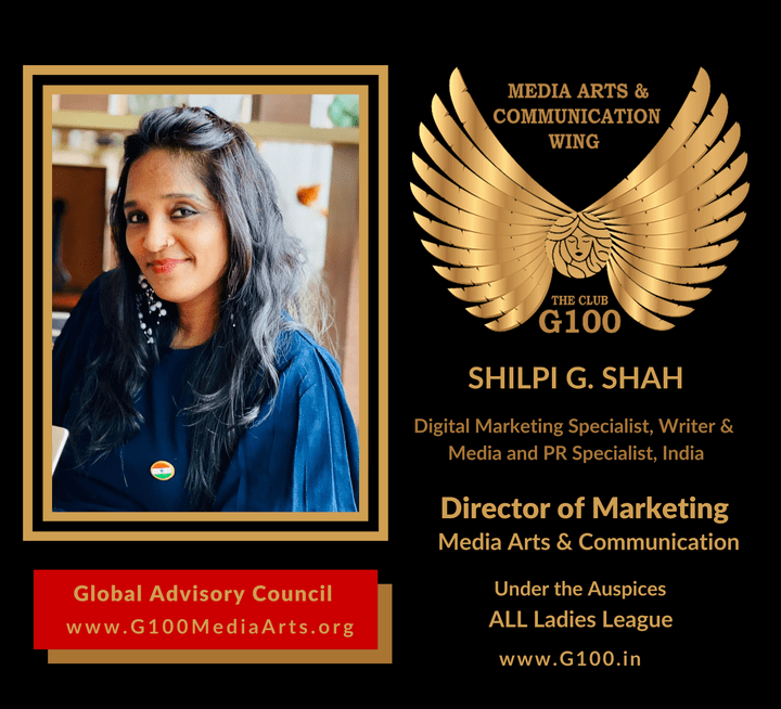 Shilpi Shah is Director of Marketing at G100 Media Arts & Communication Shilpi Shah is Director of Marketing at G100 Media Arts & Communication