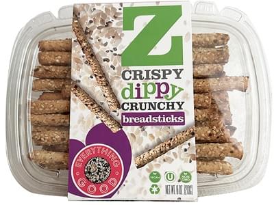 A package of Z Breadsticks Everything Good Breadsticks A package of Z Breadsticks Everything Good Breadsticks