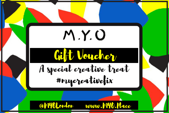 Creative gift voucher London M.Y.O Creative gift voucher London M.Y.O