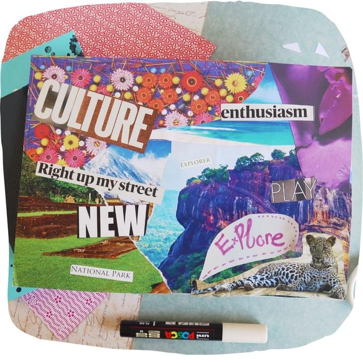 Online collage and vision board classes Online collage and vision board classes