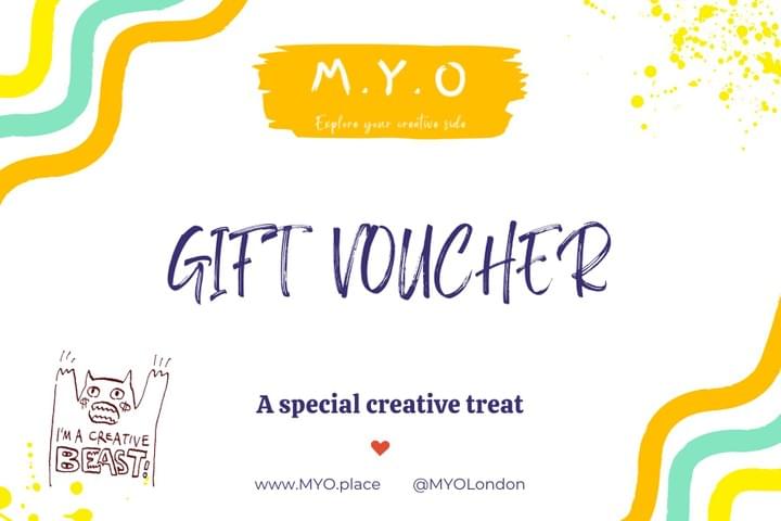 Creative gift voucher London M.Y.O Creative gift voucher London M.Y.O
