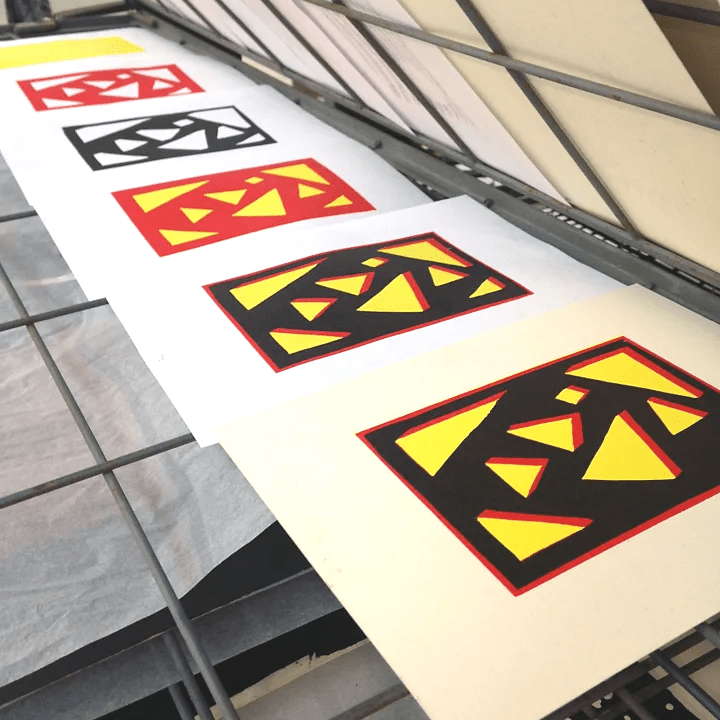 M.Y.O Lino printing poster design M.Y.O Lino printing poster design