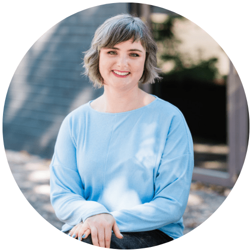 Photo of dietitian and nutritionist Maggie Perkins. She works with families including adults and children in intuitive eating, health at every size, baby-led weaning, and picky eating. She promotes body positivity. Her shirt reads take up space.  Photo of dietitian and nutritionist Maggie Perkins. She works with families including adults and children in intuitive eating, health at every size, baby-led weaning, and picky eating. She promotes body positivity. Her shirt reads take up space.
