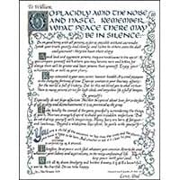 Desiderata gift in calligraphy Desiderata gift in calligraphy
