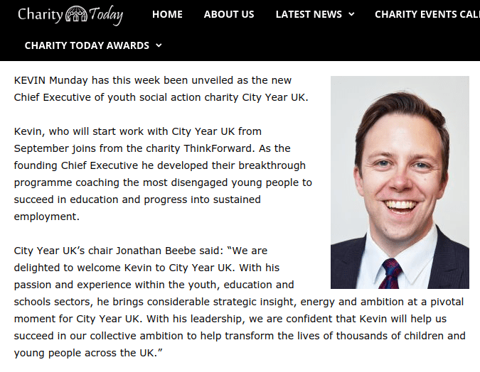 Charity Today article Charity Today article