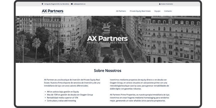 web de AX Partners web de AX Partners