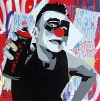 self portrait de mimi the clown street art lille self portrait de mimi the clown street art lille