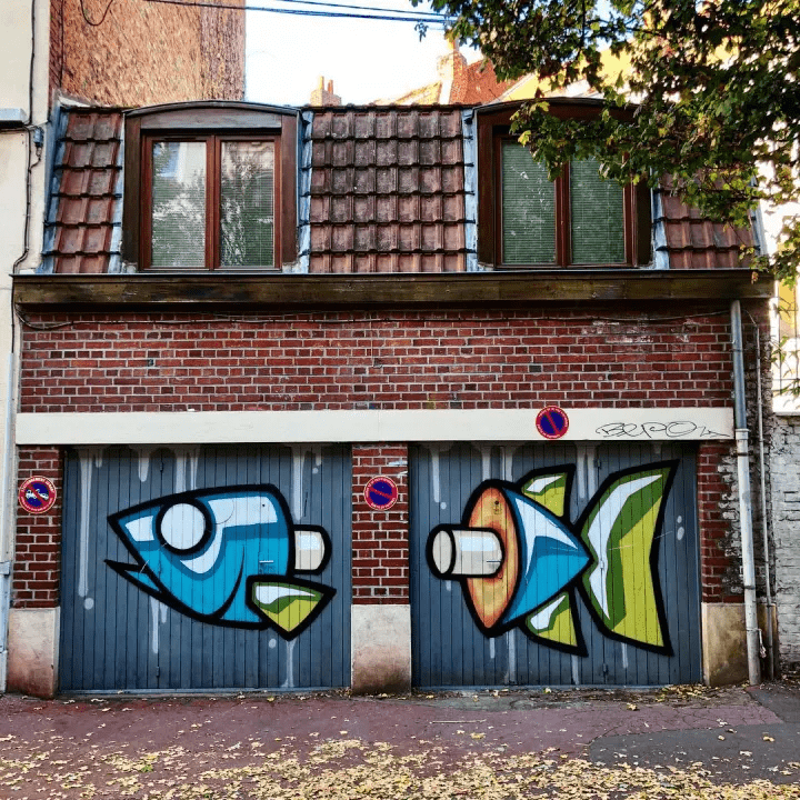 graffiti poisson street art lille graffiti poisson street art lille