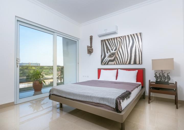 This picture shows a bedroom of a Two Bedroom apartment at the Denya at Ringway. This picture shows a bedroom of a Two Bedroom apartment at the Denya at Ringway.