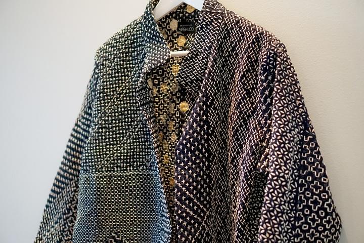 Hitomezashi Sashiko Jacket Hitomezashi Sashiko Jacket