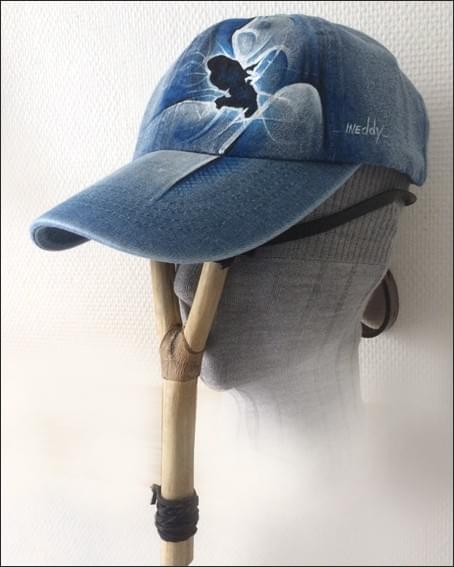 casquette peinte à la main casquette peinte à la main