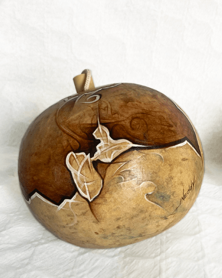 Calebasse peinte à la main Calebasse peinte à la main