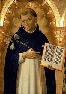 Saint Dominic holding a lily and a book Saint Dominic holding a lily and a book