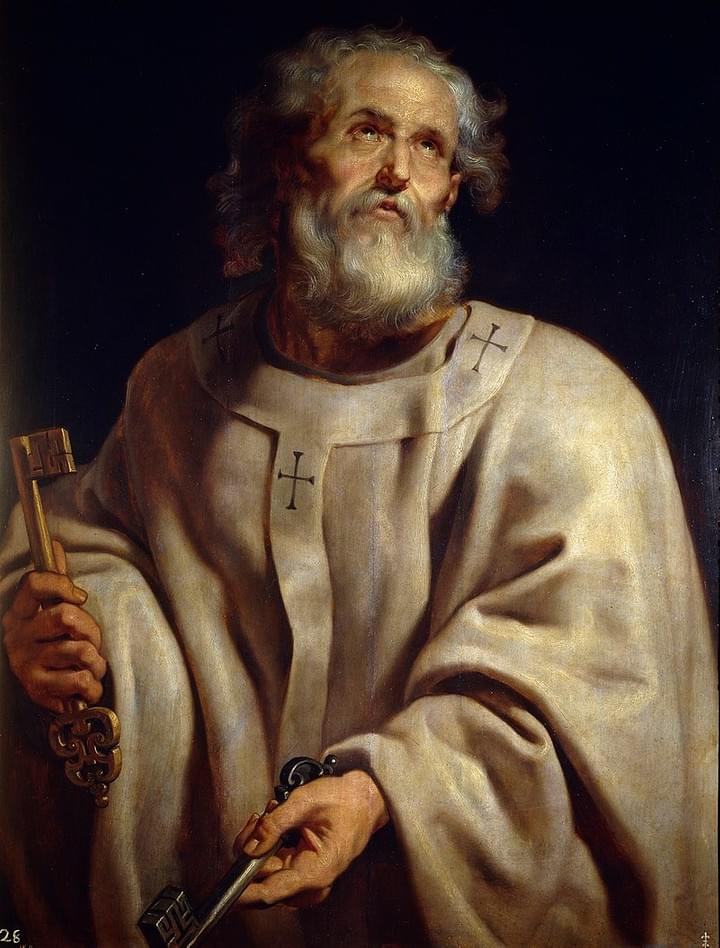 Saint Peter holding the keys Saint Peter holding the keys