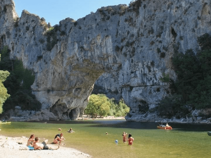 The famous Pont d'Arc in the Ardèche canyon The famous Pont d'Arc in the Ardèche canyon