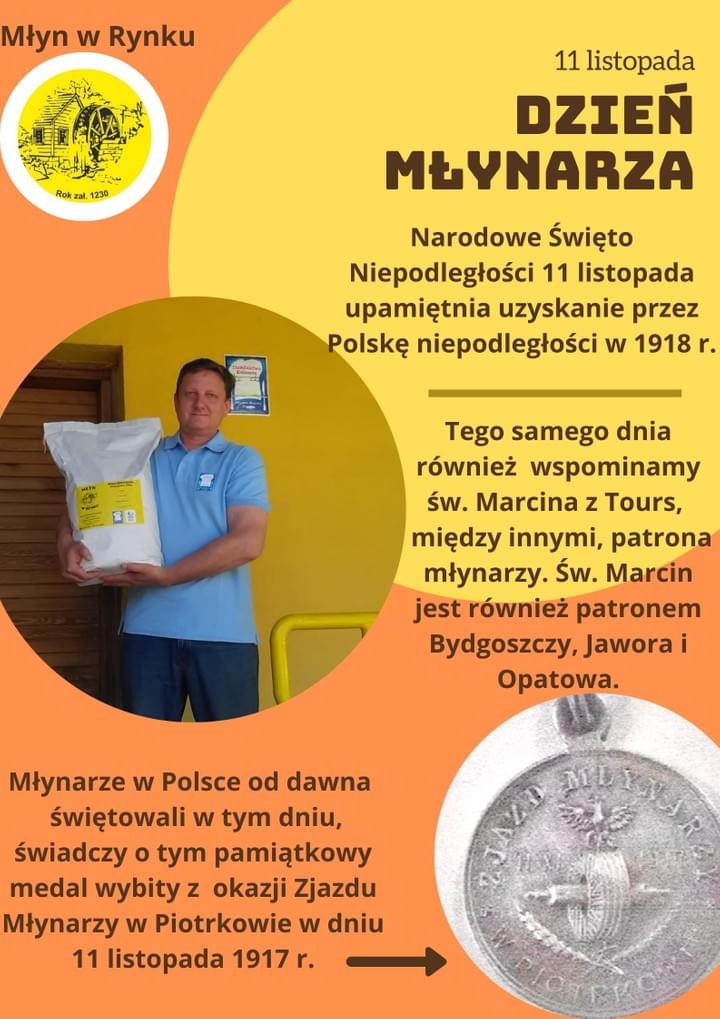 Wszystkim Młynarzom i Członkom Ich Rodzin oraz Sympatykom młynarstwa życzymy zdrowia i wszelkiej pomyślności w życiu osobistym i zawodowym z okazji Święta Młynarza w dniu 11 listopada . Wszystkim Młynarzom i Członkom Ich Rodzin oraz Sympatykom młynarstwa życzymy zdrowia i wszelkiej pomyślności w życiu osobistym i zawodowym z okazji Święta Młynarza w dniu 11 listopada .