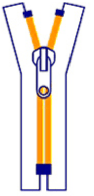 Close end zipper, made in Taiwan Close end zipper, made in Taiwan