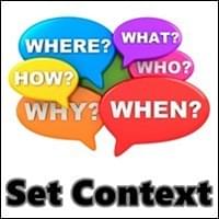 colorful thought bubbles containing questions what when where how why where in white letters, Set Context, Trainer Path, StartOver.xyz, Possibility Management colorful thought bubbles containing questions what when where how why where in white letters, Set Context, Trainer Path, StartOver.xyz, Possibility Management