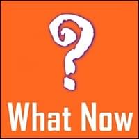 large single white question mark symbol in crude caveman graphics on orange background, What Now, Trainer Path, StartOver.xyz, Possibility Management large single white question mark symbol in crude caveman graphics on orange background, What Now, Trainer Path, StartOver.xyz, Possibility Management