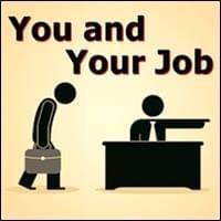 silhouette cartoon characters of sulking imployee being fired and scolding boss sitting at desk on tan background, You And Your Job, Trainer Path, StartOver.xyz, Possibility Management silhouette cartoon characters of sulking imployee being fired and scolding boss sitting at desk on tan background, You And Your Job, Trainer Path, StartOver.xyz, Possibility Management