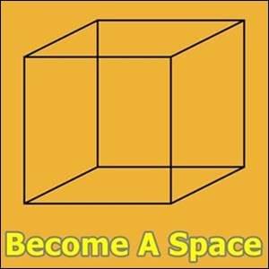 black outline of cube on yellow background, Become A Space, Trainer Path, StartOver.xyz, Possibility Management black outline of cube on yellow background, Become A Space, Trainer Path, StartOver.xyz, Possibility Management