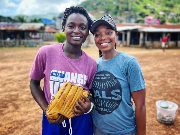 a team photo with donations for the community a team photo with donations for the community