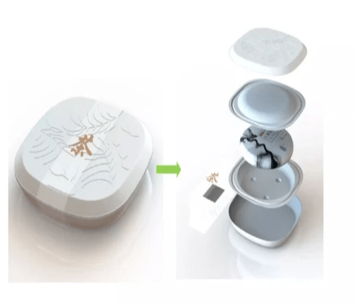 White Biodegradable Degradable Molded Pulp Packaging Boxes for Tea White Biodegradable Degradable Molded Pulp Packaging Boxes for Tea