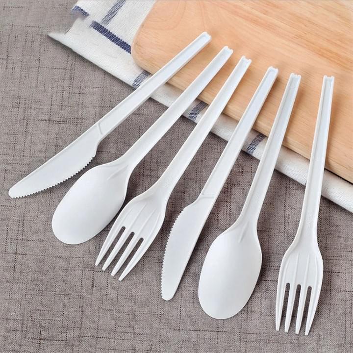 Eco Friendly Biodegradable Compostable Disposable CPLA Cutlery Utensils Forks Spoons Knives Eco Friendly Biodegradable Compostable Disposable CPLA Cutlery Utensils Forks Spoons Knives