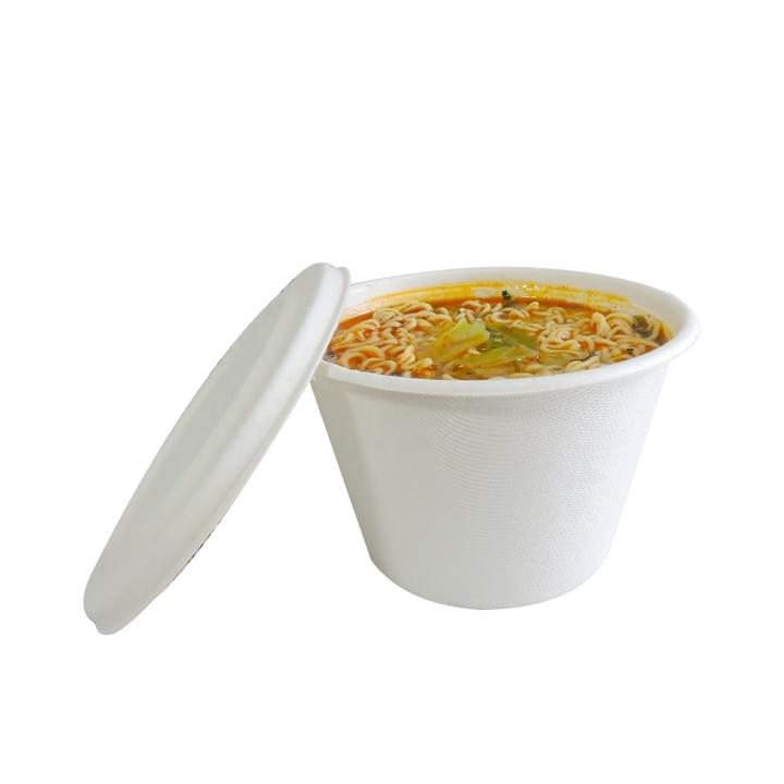 Biodegradable Compostable Sugarcane Bagasse Pulp Disposable takeaway Take-out Noodle Bowls and Lids Biodegradable Compostable Sugarcane Bagasse Pulp Disposable takeaway Take-out Noodle Bowls and Lids