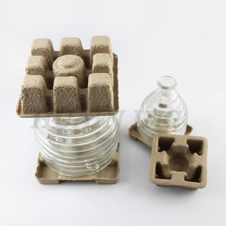 Eco Friendly Biodegradable Compostable Molded Pulp Packaging for Glass and Ceramic Products Eco Friendly Biodegradable Compostable Molded Pulp Packaging for Glass and Ceramic Products