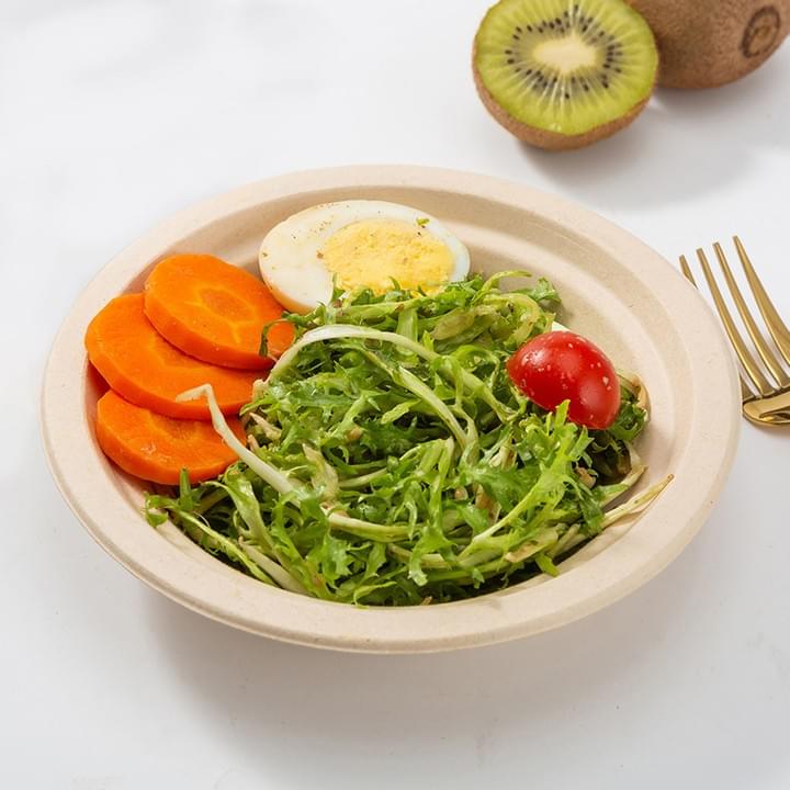 Biodegradable Compostable unbleached Sugarcane Bagasse Pulp Disposable Round Bowls and Lids for Cereal Salad Fruit Biodegradable Compostable unbleached Sugarcane Bagasse Pulp Disposable Round Bowls and Lids for Cereal Salad Fruit