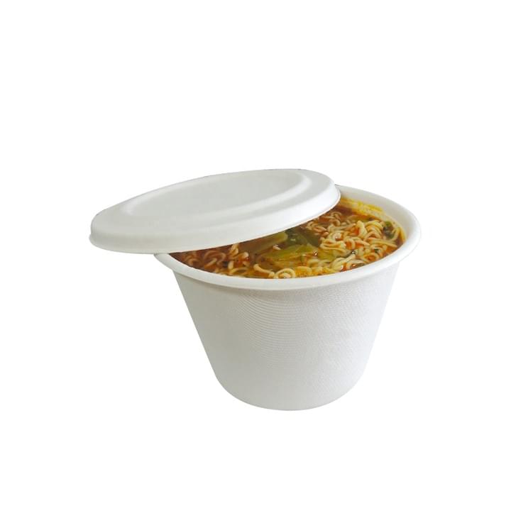 Biodegradable Compostable Sugarcane Bagasse Pulp Disposable takeaway Take-out Noodle Bowls and Lids Biodegradable Compostable Sugarcane Bagasse Pulp Disposable takeaway Take-out Noodle Bowls and Lids
