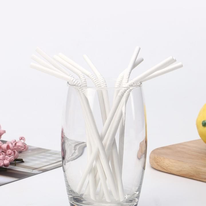 Eco Friendly Biodegradable Compostable Disposable Flexible Bendable white Drinking Straws Eco Friendly Biodegradable Compostable Disposable Flexible Bendable white Drinking Straws