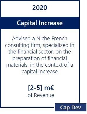 Capital Increase Consulting FIG CapDev Capital Increase Consulting FIG CapDev