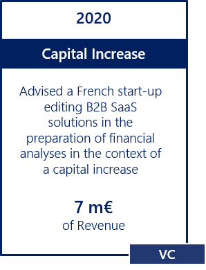 Capital increase SaaS B2B Finance Capital increase SaaS B2B Finance