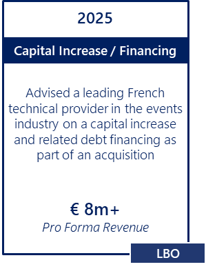 Events CapDev Financing Acquisition Events CapDev Financing Acquisition