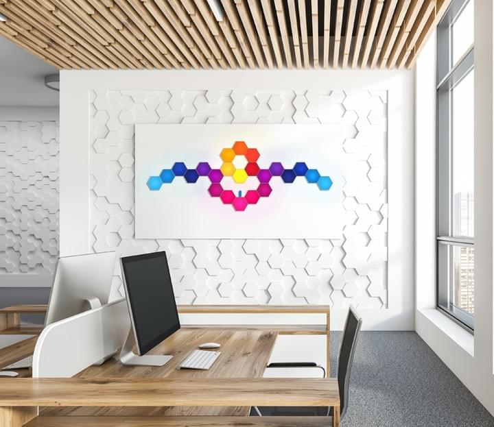 hexagon lights do great job in offices hexagon lights do great job in offices