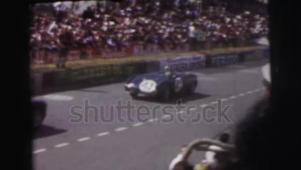 A retro clip of a Lemans Auto Racing in 1954 from the stands. A retro clip of a Lemans Auto Racing in 1954 from the stands.