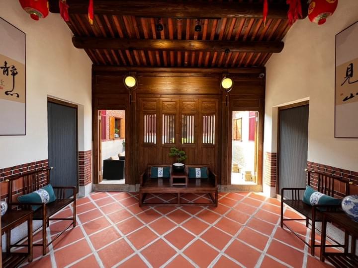 閩南建築中迎賓前廳的陳列-民宿包棟 閩南建築中迎賓前廳的陳列-民宿包棟