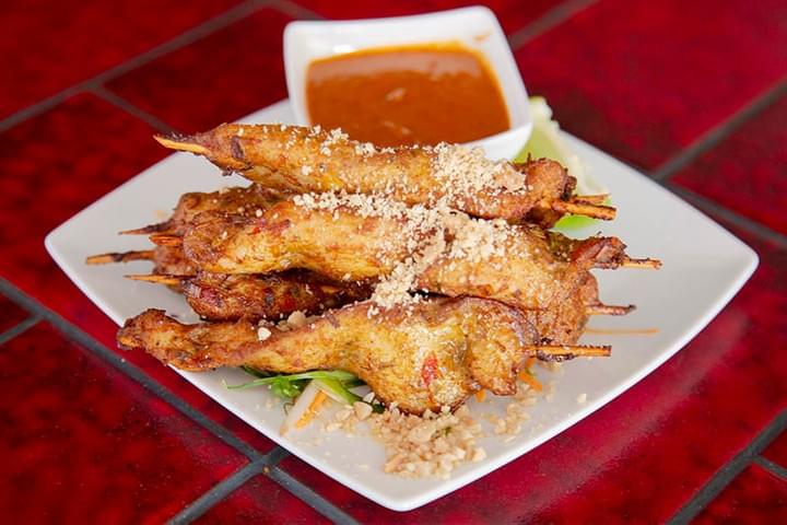 Thai Street Cafe Aldeburgh I Chicken Satay with Spicy Peanut Sauce Thai Street Cafe Aldeburgh I Chicken Satay with Spicy Peanut Sauce