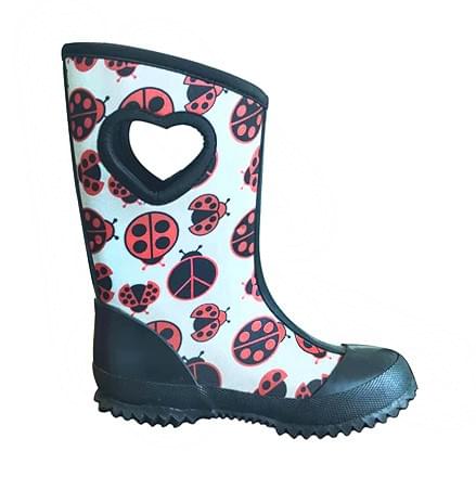 ladybug printing noeprene girls wellies manufactured by AbsoluteWelly ladybug printing noeprene girls wellies manufactured by AbsoluteWelly