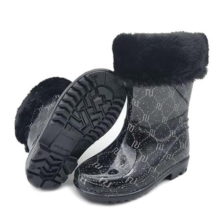 luxury fur lining PVC boot girls wellies manufactured by AbsoluteWelly luxury fur lining PVC boot girls wellies manufactured by AbsoluteWelly
