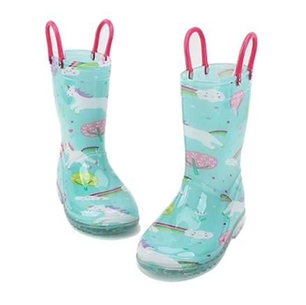 wholesale kids rain boots unicorn printing PVC manufactured by AbsoluteWelly wholesale kids rain boots unicorn printing PVC manufactured by AbsoluteWelly