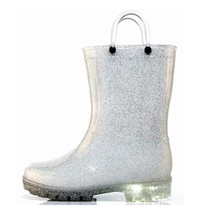 wholesale kids rain boots silver glitter manufactured by AbsoluteWelly wholesale kids rain boots silver glitter manufactured by AbsoluteWelly
