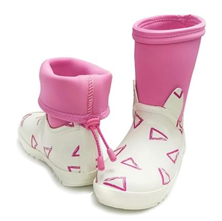 pinky printing fold over noeprene girls wellies manufactured by AbsoluteWelly pinky printing fold over noeprene girls wellies manufactured by AbsoluteWelly
