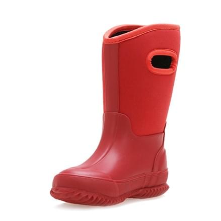 red noeprene girls wellies manufactured by AbsoluteWelly red noeprene girls wellies manufactured by AbsoluteWelly