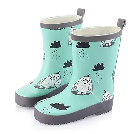 owl in rain printing rubber wholesale kids rain boots manufactured by AbsoluteWelly owl in rain printing rubber wholesale kids rain boots manufactured by AbsoluteWelly