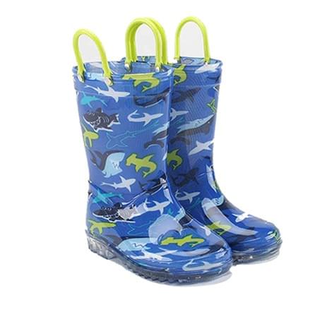 wholesale kids rain boots shark printing PVC manufactured by AbsoluteWelly wholesale kids rain boots shark printing PVC manufactured by AbsoluteWelly