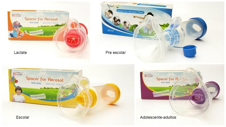 Movilsalud, Aerocámaras antiestáticas y valvuladas Movilsalud, Aerocámaras antiestáticas y valvuladas