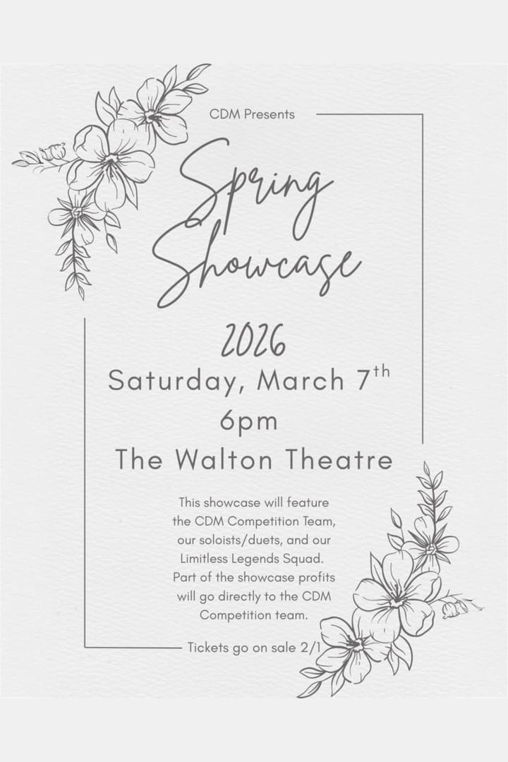 Catskill Dance Moves Spring Showcase flyer Catskill Dance Moves Spring Showcase flyer